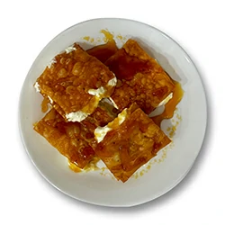 كاهي مع القشطة و العسل طبيعي