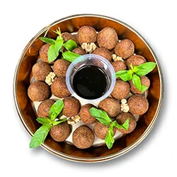 كبة مقلية مع دبس الرمان