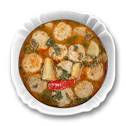 كبة حامض بمرق الطماطم مع الخضار